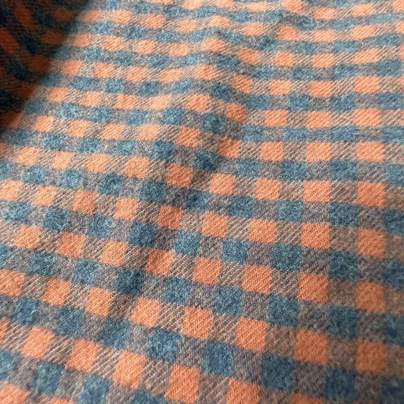 FAHERTY FLANNEL EVERYDAY STRETCH SEAVIEW Organic Cotton BLR Blue Rose Gingham S - Picture 6 of 9